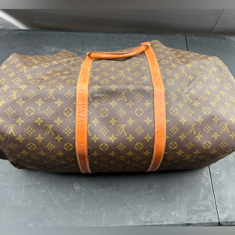 Brown Monogram Canvas Travel Duffel Bag